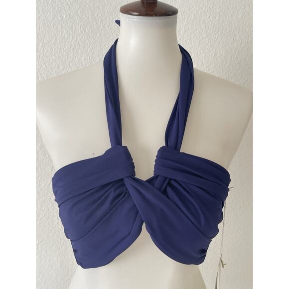 Leilani Swim Bandeau Bikini Top Halter Lux Swimwear - Picture 1 of 9